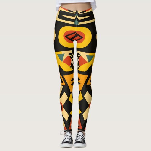 Vibrant African Pattern Leggings