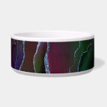 Vibrant Agate | Rich Pink and Green Jewel Tone Bowl<br><div class="desc">Luxurious natural elegance from the magic of organic agate stone featuring gorgeous marbling through the beautiful ebbs and flows of metallic veins and fluid watercolor texture. The conceptual modern abstract aesthetic brings a sophisticated mystique to add a perfect pop of color and personal style. Also transferable to school/office supplies or...</div>