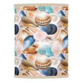 Vibrant All Over Seashells Patterned Lamp Shade (Front)