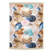 Vibrant All Over Seashells Patterned Lamp Shade (Left)