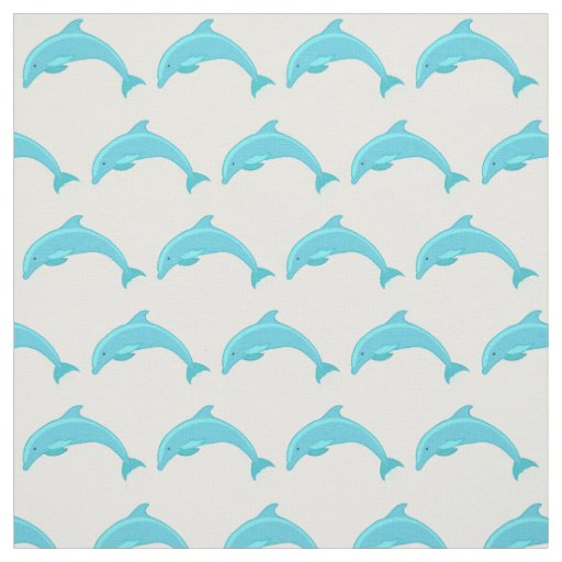 Vibrant and Cute Dolphin Pattern Fabric