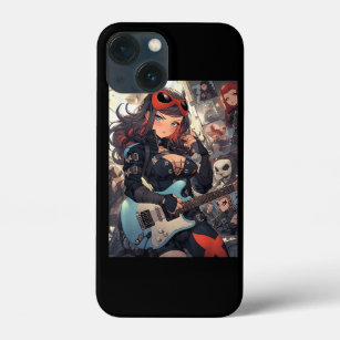 Vibrant and Dynamic Anime, Comic, and Punk Rock Ar iPhone 13 Mini Case