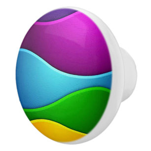 Vibrant and Fun Ceramic Cabinet Knob/Pull Knob