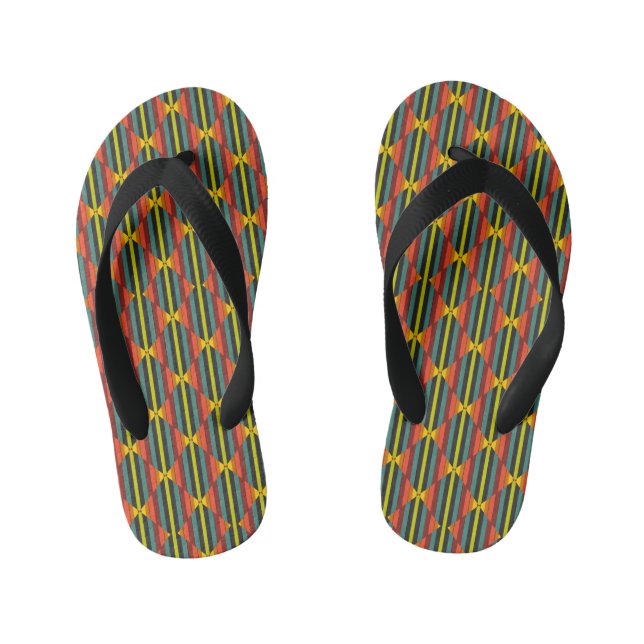 Vibrant and Multicolor Kid's Flip Flops (Footbed)