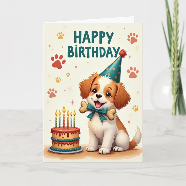 Vibrant Animal Birthday Card (Front)
