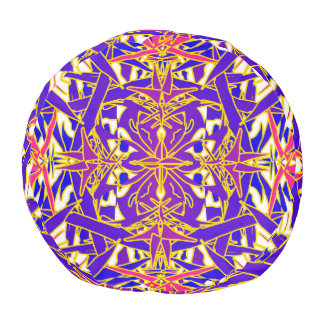 Vibrant Ant Round Pouf
