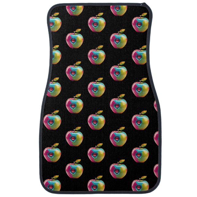 Vibrant Apple Art Car Floor Mat (Front)