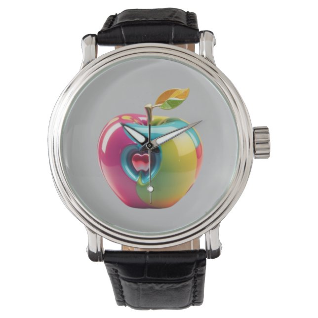 Vibrant Apple Art Watch (Front)