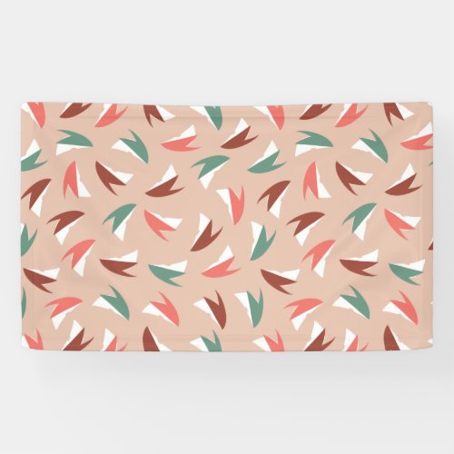 Vibrant Apple Slice Fruit Pattern Banner