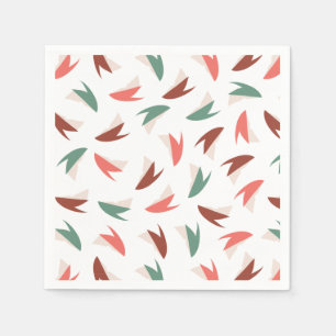 Vibrant Apple Slice Fruit Pattern II Napkins