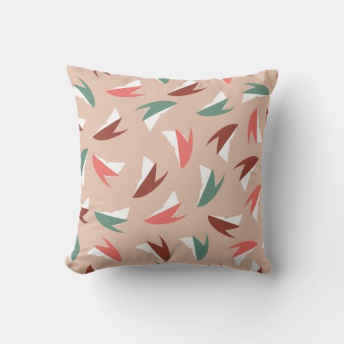 Vibrant Apple Slice Fruit Pattern Throw Pillow