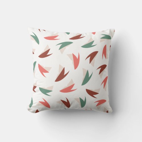 Vibrant Apple Slice Fruit Pattern Throw Pillow