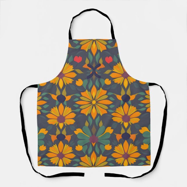 Vibrant Apron Decor - Seamless Pattern Design (Front)