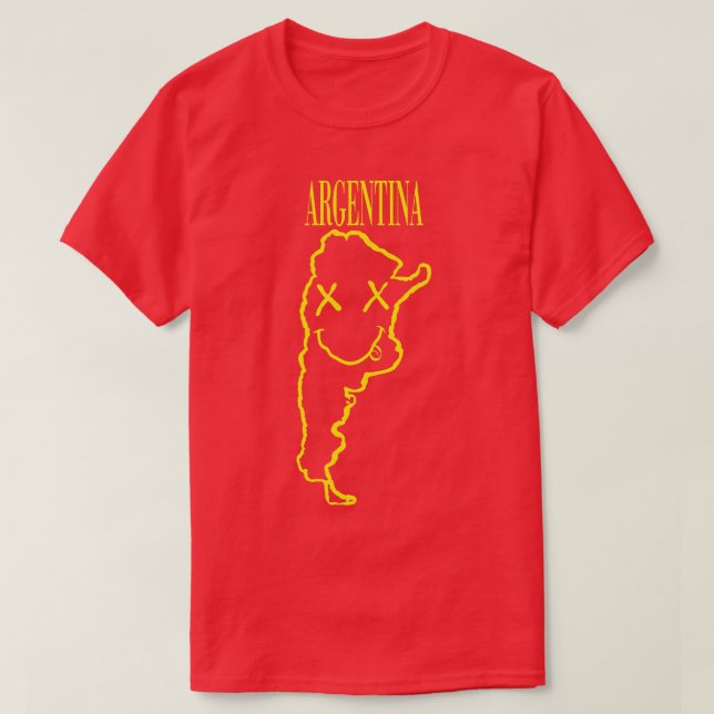 Vibrant Argentina x Eyes Happy Face Unleash Your 9 T-Shirt (Design Front)
