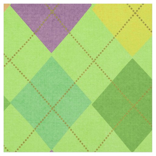 Vibrant Argyle Fabric