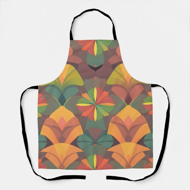 Vibrant Artistic Apron - Seamless Colorful Pattern (Front)