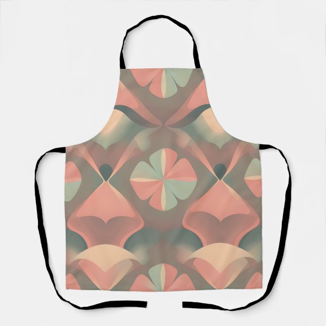 Vibrant Artistic Apron - Soft Color Seamless Patte (Front)