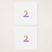 Vibrant Artistic Colorful Marbled Number 2 (Front & Back)