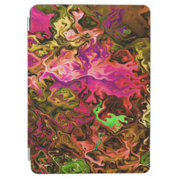 Vibrant Artistic Colorful painted ink fluid patter iPad Air Cover