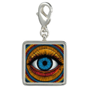 Vibrant Artistic evil Eye Design Charm