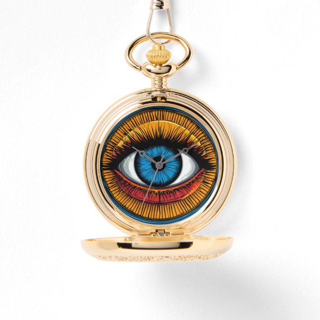 Vibrant Artistic evil Eye Design Watch (Front)