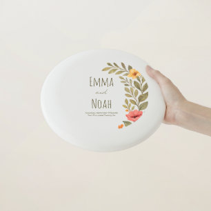 Vibrant Autumn Botanical Custom Couple Wham-O Frisbee