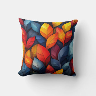 Vibrant Autumn Dreams Cushion - Colorful Nature-In