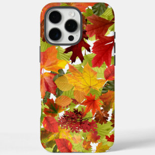 Vibrant Autumn Fall Leaves Collage iPhone 16 Pro Max Case