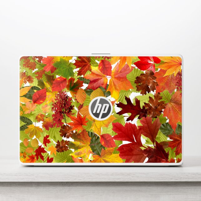 Vibrant Autumn Fall Leaves Collage HP Laptop Skin (Front)