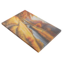 Vibrant Autumn Forest Painting - Fall Landscape 