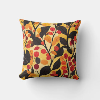 Vibrant Autumn Leaves Decorative Pillow