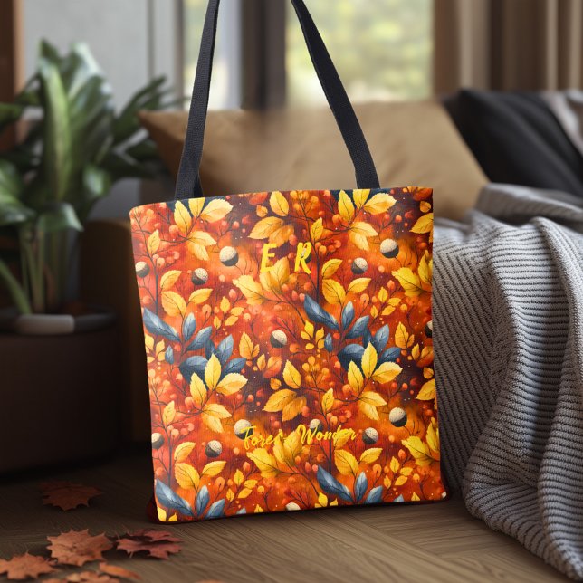 Vibrant Autumn Leaves Tote Bag Warm Fall Foliage (Creator Uploaded)