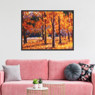 Vibrant Autumn Splendor in the Colorado Aspens Canvas Print