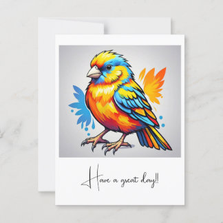 " VIBRANT AVIAN BEAUTY " POSTCARD
