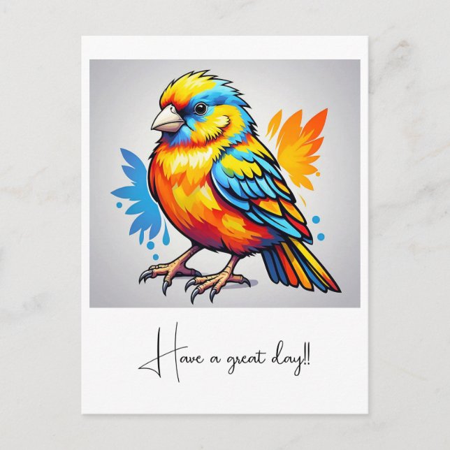 " VIBRANT AVIAN BEAUTY " POSTCARD (Front)