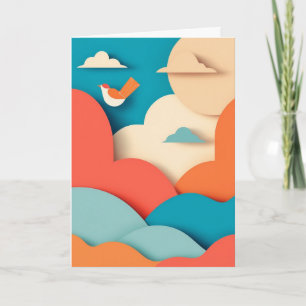 Vibrant Avian Envelope Delivery Card