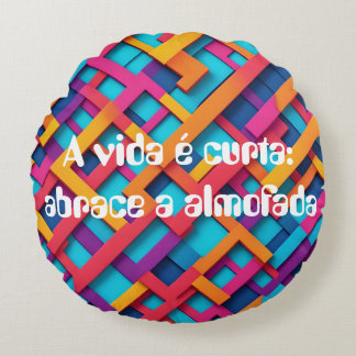 Vibrant Awakening Round Pillow