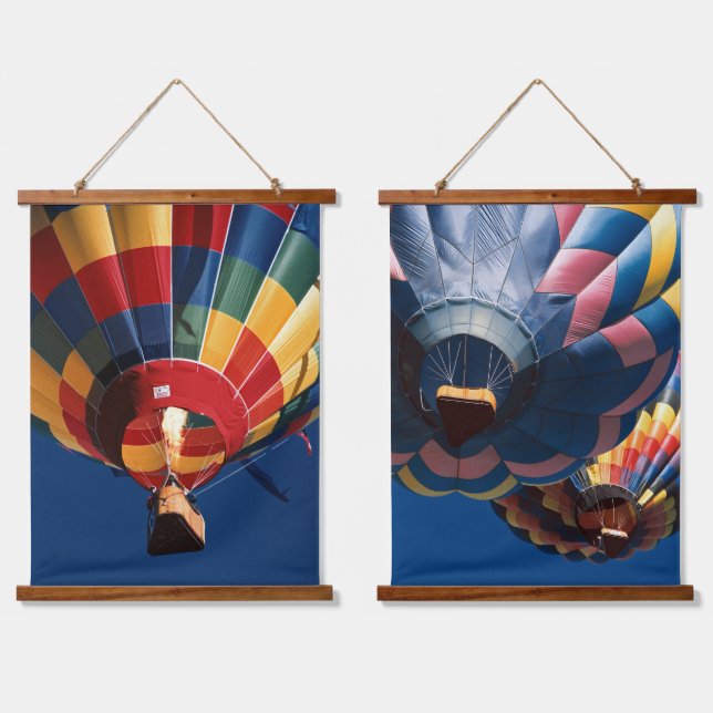 Vibrant Balloon Colors Hanging Tapestry (Double)