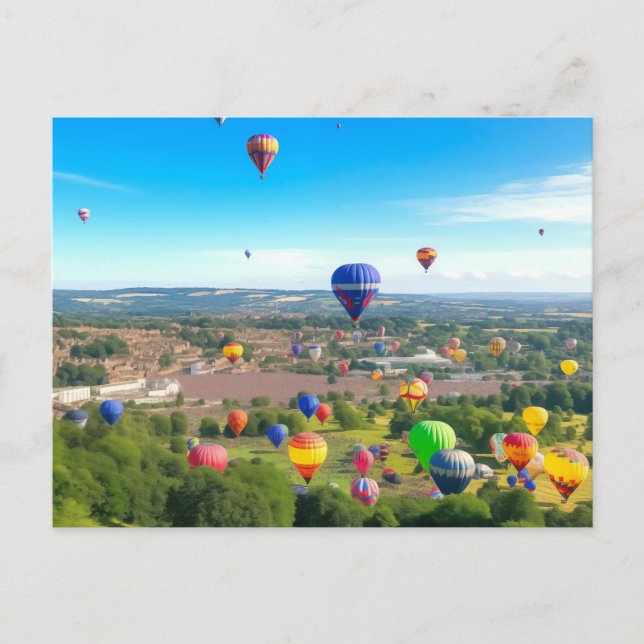 Vibrant Balloon Fiesta postcard (Front)