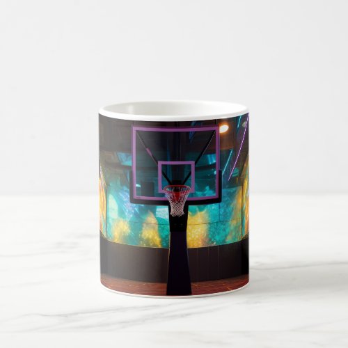 Vibrant Basketball Coffee Mug