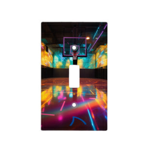 Vibrant Basketball Light Switch Cover