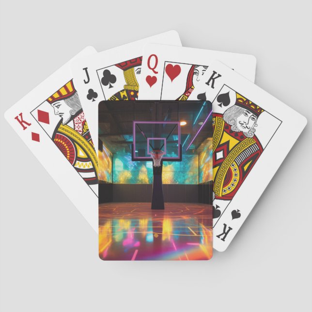 Vibrant  Basketball  Poker Cards (Back)