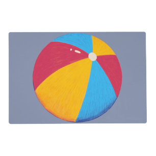 Vibrant Beach Ball Placemat 