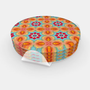 Vibrant Beauty Coaster Set
