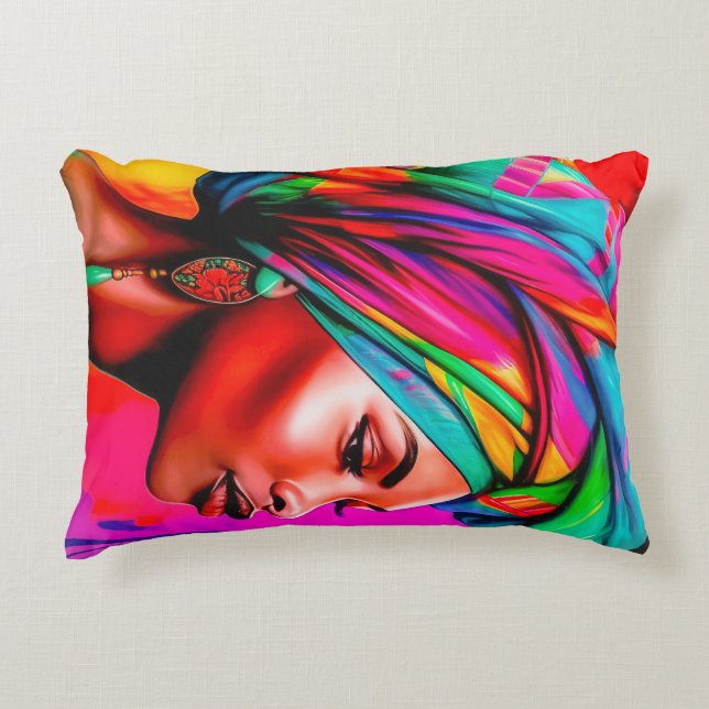 Vibrant Beauty Series 1 Accent Pillow (Front)