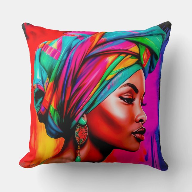 Vibrant Beauty Series 1 Throw Pillow (Front)