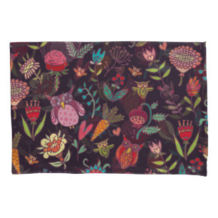 Vibrant Big Flowers Collection Pillow Case