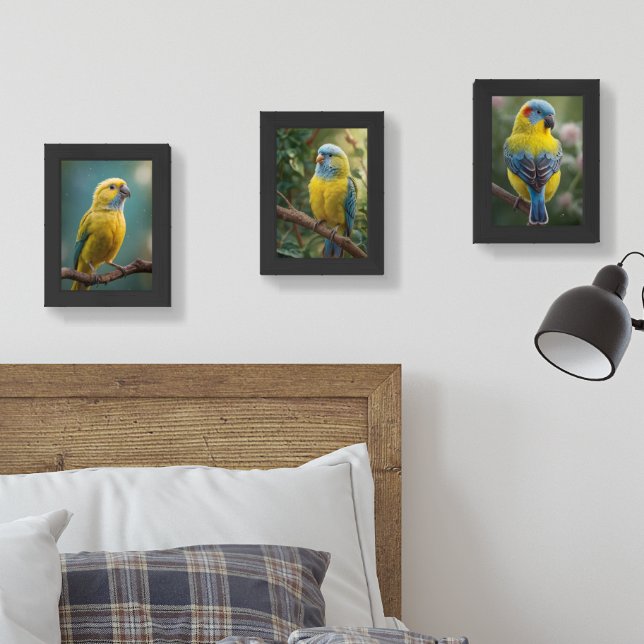 Vibrant Bird Art Collection Wall Art Sets (Bedroom)