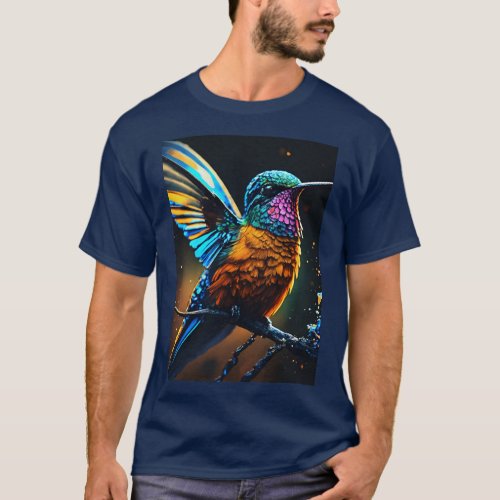  Vibrant Bird Logo T_shirt T_Shirt