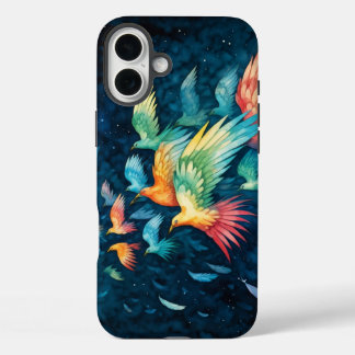 Vibrant Birds iPhone 16 Plus Case